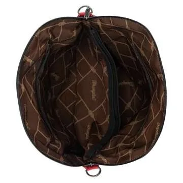 Wrangler Large Tote Bag for Women Weekender Bag Extra Handbag for Women Top handle Travel bag and Carry on bag With Double Zipper WG93G-2006BK