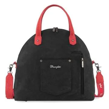 Wrangler Large Tote Bag for Women Weekender Bag Extra Handbag for Women Top handle Travel bag and Carry on bag With Double Zipper WG93G-2006BK