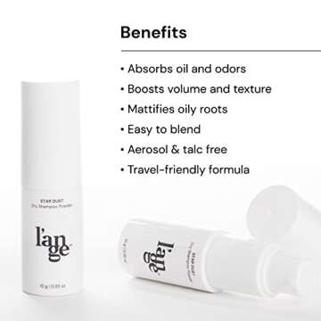 L'ANGE HAIR Star Dust Dry Shampoo Powder | Volumizing Travel Size Dry Shampoo for Women & Men | Help...