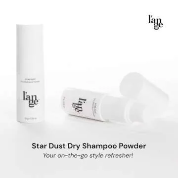 L'ANGE HAIR Star Dust Dry Shampoo Powder | Volumizing Travel Size Dry Shampoo for Women & Men | Helps Refresh Hair Between Washes | Doesn’t Leave Residue | Alcohol Free, Sulfate Free, Paraben Free