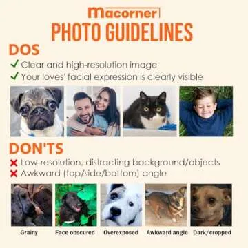 Macorner Personalized Photo Christmas Ornament for 2024