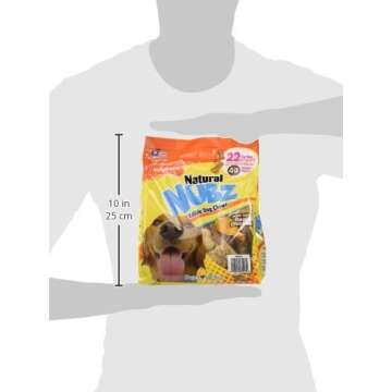 Nylabone Natural Nubz Edible Dog Chews, 22 Count