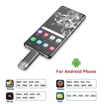 Vansuny 5 Pack 64GB USB C Flash Drive 2 in 1 OTG USB 3.0 + USB C Memory Stick with Keychain Dual Type C USB Thumb Drive Photo Stick Jump Drive for Android Smartphones, Computers, MacBook, Tablets, PC