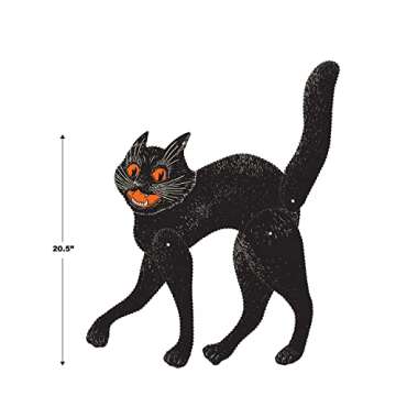 Beistle Jointed Scratch Cat - Black