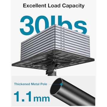 InnoGear Projector Stand Tripod, 21" to 38" Height Adjustable Portable Laptop Tripod Stand Music Stand Projector Tripod for Outdoor Office Home Stage Studio Podium Computer DJ Racks