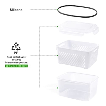 Leakproof Food Storage Containers - 5 PCS Freshness Keepers