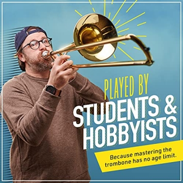 Mendini BB Tenor Trombone Kit Beginners Case Gloves