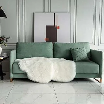 Carvapet Soft Fluffy Faux Fur Area Rug Set - 2 Pieces