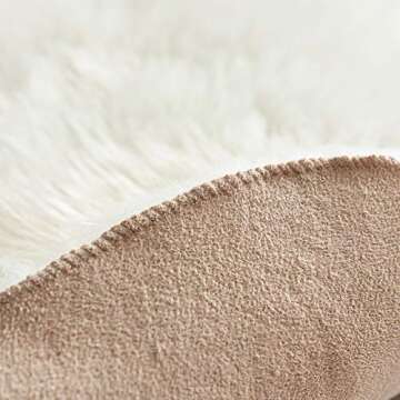 Carvapet Soft Fluffy Faux Fur Area Rug Set - 2 Pieces