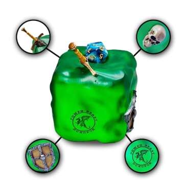 Unique DND Gelatinous Cube Dice Jail - Perfect Gift!