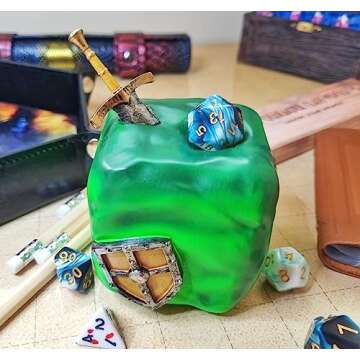Unique DND Gelatinous Cube Dice Jail - Perfect Gift!