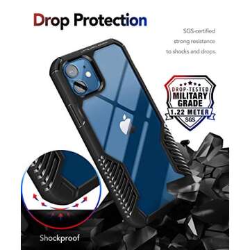 MOBOSI Vanguard Armor iPhone 12/12 Pro Case - Rugged Protection