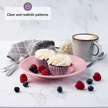 2 Pack Photo Backdrop Board | 23.5 x 23.5 Inches | Realistic Photography Background | Food Photography Background | Replica Surface | Product Photography Backdrops | Marble & Cement | Flat Lay | Large