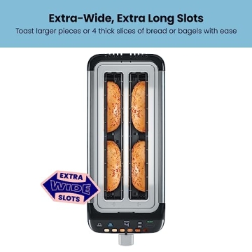 Chefman Smart Touch 4 Slice Digital Toaster with 6 Settings