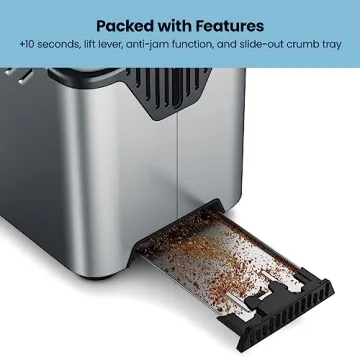 Chefman Smart Touch 4 Slice Digital Toaster with 6 Settings