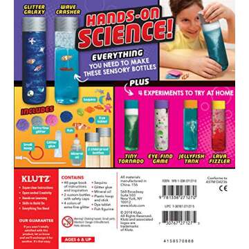 KLUTZ Make Your Own Discovery Bottles Science/STEM Activity Kit