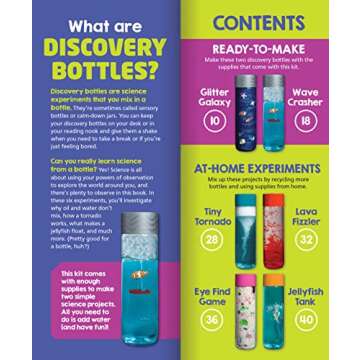 KLUTZ Make Your Own Discovery Bottles Science/STEM Activity Kit