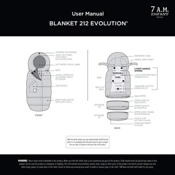 7AM Enfant Stroller Blanket - Adjustable Warm Baby Footmuff