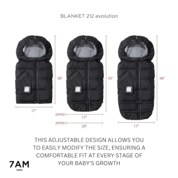 7AM Enfant Stroller Blanket - Adjustable Warm Baby Footmuff