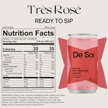 De Soi Non-Alcoholic Variety Pack, 8 fl oz (12-pack) | Ready to Drink, Alcohol Free Sparkling Apéritifs with Adaptogens, Natural Botanicals | No Added Sugar, No Preservatives, No Artificial Flavors
