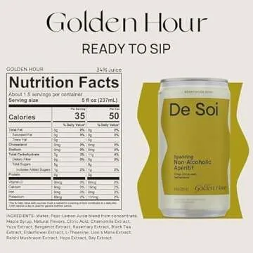 De Soi Non-Alcoholic Variety Pack, 8 fl oz (12-pack) | Ready to Drink, Alcohol Free Sparkling Apéritifs with Adaptogens, Natural Botanicals | No Added Sugar, No Preservatives, No Artificial Flavors