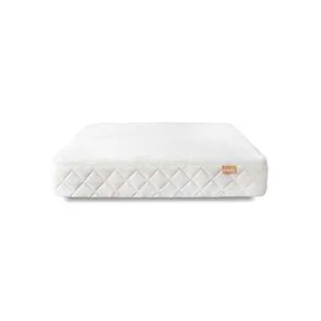 Happsy Organic Hybrid Mattress - Natural Latex Mattress - Medium Firm Mattress with Encased Coil Lay...