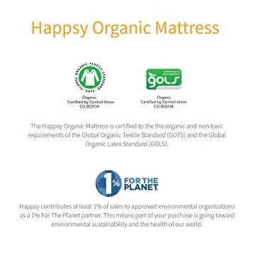 Happsy Organic Hybrid Mattress for Eco-Friendly Comfort