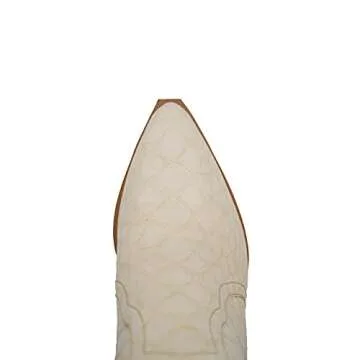 ARIDER ARiderGirl Eleanor Women's Western Ankle Boots (Croco Cream, 5.5)