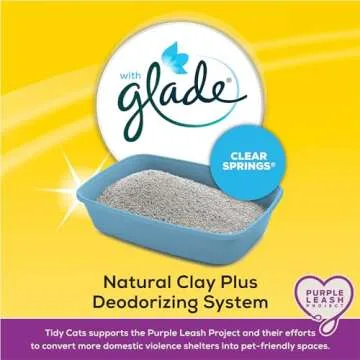 Purina Tidy Cats Clumping Multi Cat Litter, Glade Clear Springs - (Pack of 2) 20 lb. Jugs