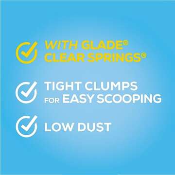 Purina Tidy Cats Clumping Multi Cat Litter, Glade Clear Springs - (Pack of 2) 20 lb. Jugs