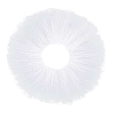 Women's Tutu Skirt Elastic 5 Layered Vintage Tulle Ballet Skirt Party Festival Costume White
