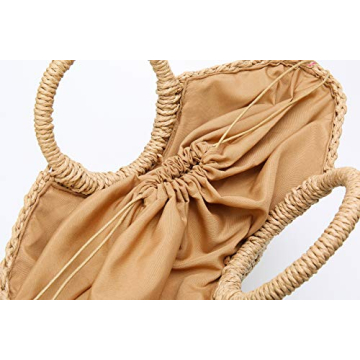 Chic Women's Straw Beach Tote Bag for Summer Fun