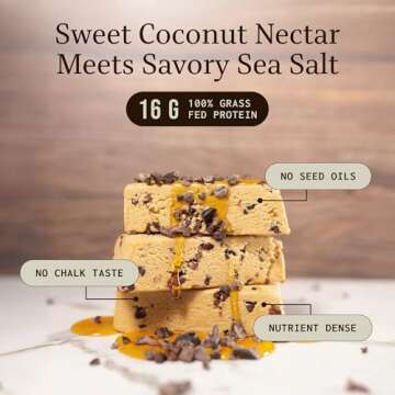 PRIMA Grass Fed Protein Bars, 7 Pack – Animal-Based Protein Bar with Beef Tallow, Raw Honey, Seed Oil Free, Low Carb, Gluten-Free – Healthy, Energy Snacks for Clean Lifestyle (7 Pack, Variety Pack)