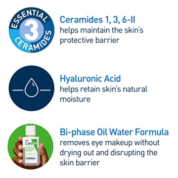 CeraVe Eye Makeup Remover Hydrating Cleanser- Waterproof 4 oz