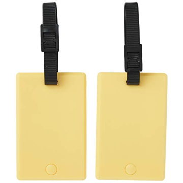 Travelon Set of 2 Neon Yellow Luggage Tags for Travelers