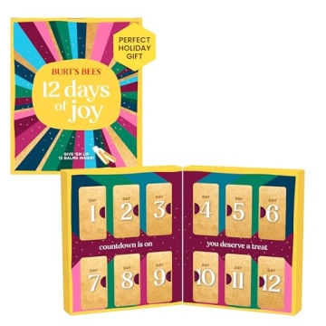 Burt's Bees Advent Calendar Lip Balm Set 12-Pack