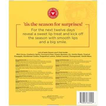 Burt's Bees Advent Calendar Lip Balm Set 12-Pack