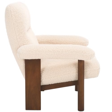 Buy SAFAVIEH Attwell Cream Faux Shearling Accent Chair