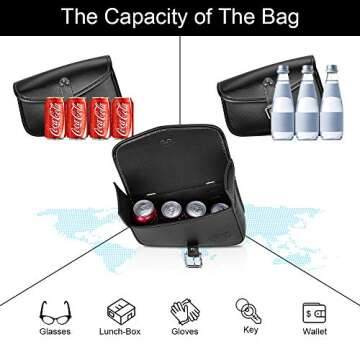 ISSYAUTO Motorcycle Swingarm Tool Bag 10L for Sportster