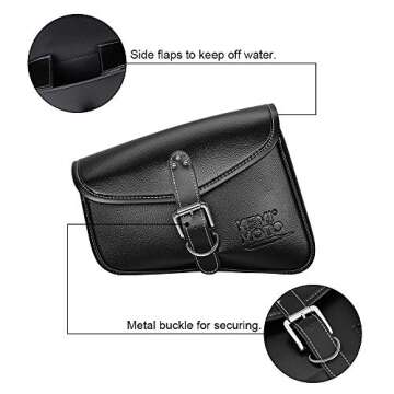 ISSYAUTO Motorcycle Swingarm Tool Bag 10L for Sportster