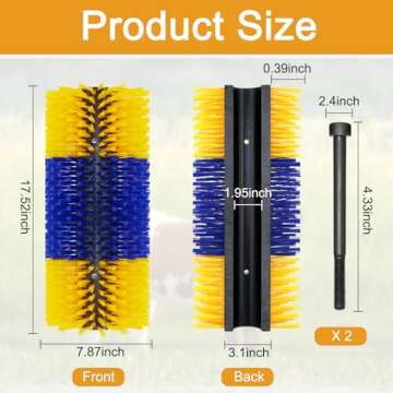 Livestock Scratching Brush, 17.5 x 7.8 Inch Horse Brushes for Grooming, Relieve Itching on the Back ...