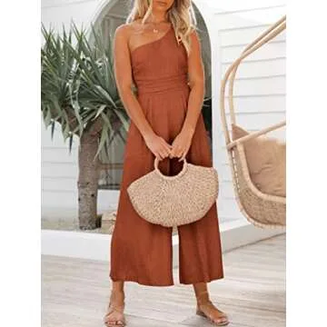 Stylish One Shoulder Summer Jumpsuit for Women