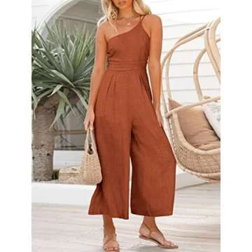 Stylish One Shoulder Summer Jumpsuit for Women