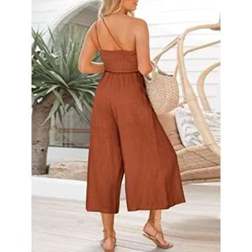 Stylish One Shoulder Summer Jumpsuit for Women