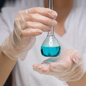 Basic Medical Clear Vinyl Exam Gloves - 1000 Count, Latex-Free