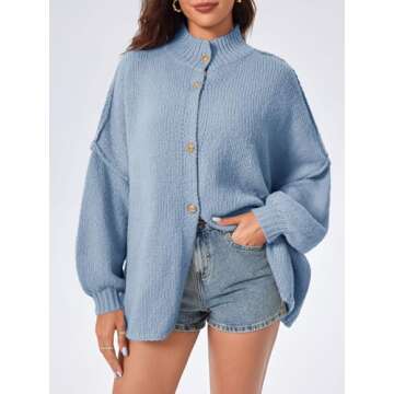 Saodimallsu Women’s Oversized Cardigans for Chic Comfort