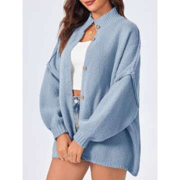 Saodimallsu Women’s Oversized Cardigans for Chic Comfort