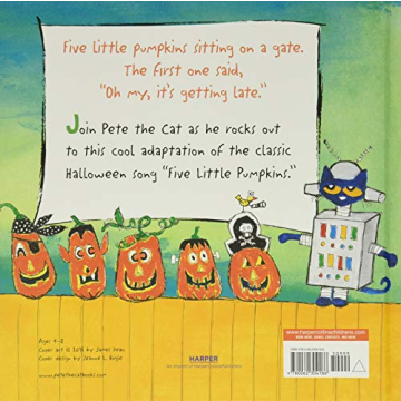 Pete the Cat: Five Little Pumpkins Halloween Book for Kids