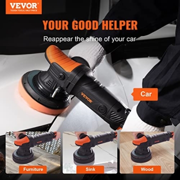 VEVOR 6-Inch Dual Action Polisher 720W Adjustable Speed