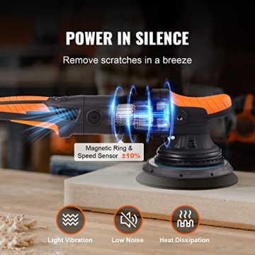 VEVOR 6-Inch Dual Action Polisher 720W Adjustable Speed
